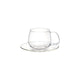 UNITEA cup & saucer 350ml glass - KINTO Europe